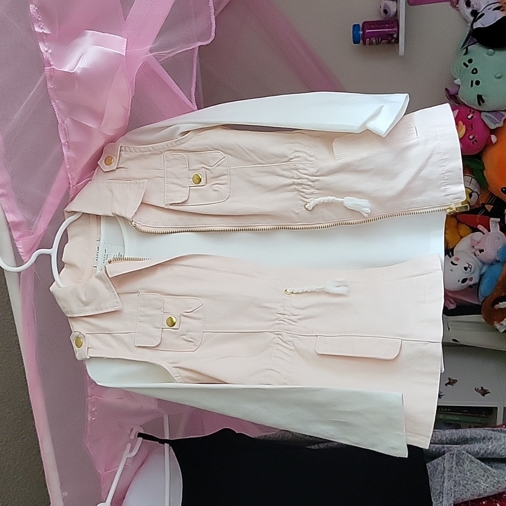 Girls long sleeve shirt with vest